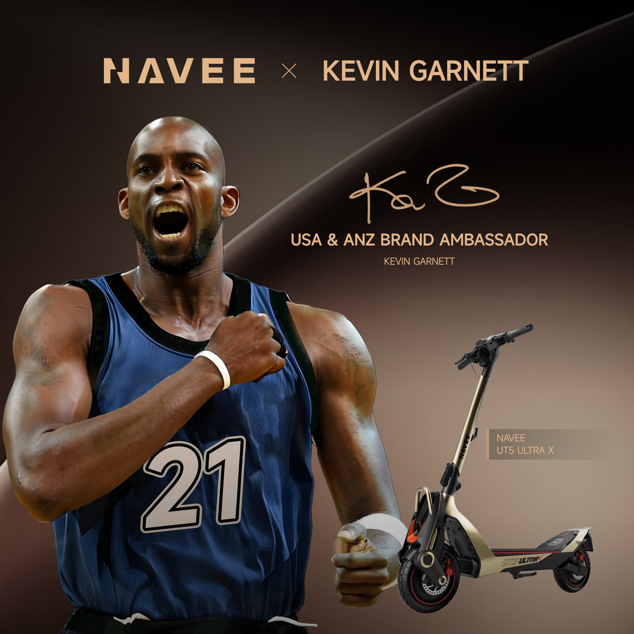NAVEE UT5 Ultra X SuperScooter – 74.6miles Extended Range｜Hydraulic Suspension｜2400W×2 Dual Motor Powerful Urban Performance「NBA Legend Kevin Garnett Style」
