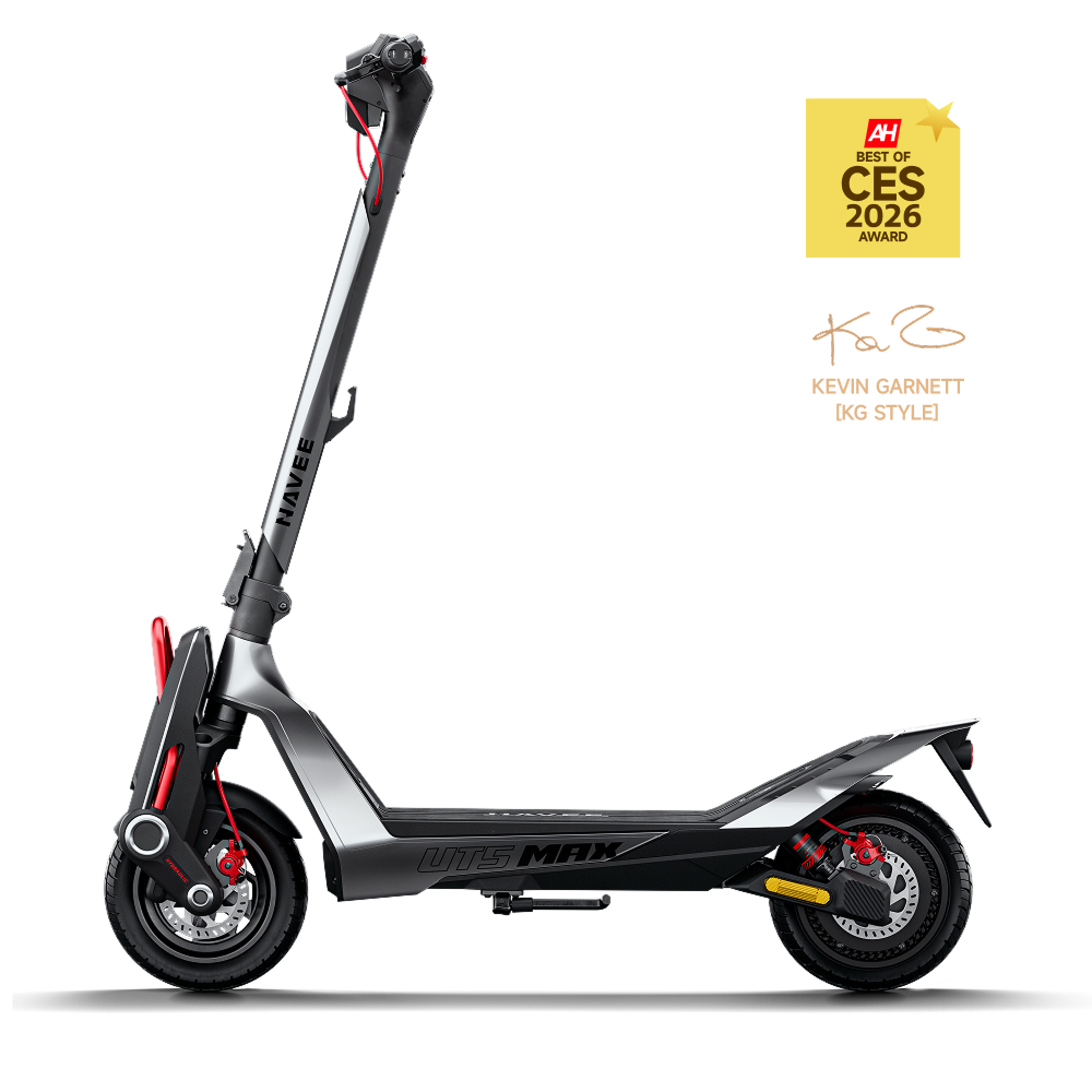 NAVEE UT5 Max Electric Scooter – 62miles Long Range, Smooth Ride for Daily City Commuting「NBA Legend Kevin Garnett Style」